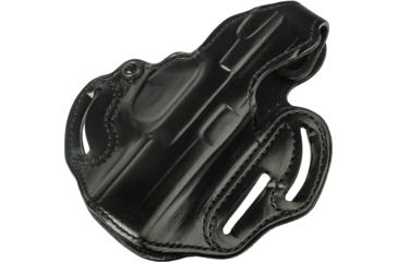 Image of DeSantis Thumb Break Scabbard Holster - Right, Black, Plain, Lined, 3 Slot 001BC30Z0 - FITS FNX-9/FNX-40,