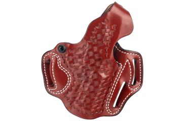 Image of DeSantis Thumb Break Scabbard Holster - Right, Tan, Unlined, Basketweave, 3 Slot 001TE82Z0 - FITS S&amp;W 69-06, 69-04, 69-24, 69-26, 69-29, 469, 669, 39-13, 39-14, 39-13TSW