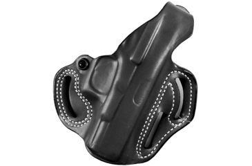 Image of DeSantis Thumb Break Scabbard Leather Belt Holster, S&amp;W M&amp;P 9 Shield EZ M2.0, Right Hand, Black, 001BA1RZ0