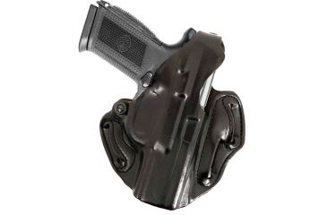 Image of DeSantis Thumb Break Scabbard Holster - Left, Black, Unlined, Basketweave, 3 Slot 001BFN5Z0 - FITS FN 5-7 USG