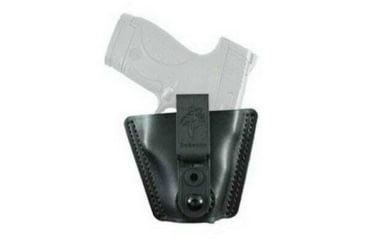 Image of DeSantis Versa-Tuk IWB Holster, Ambidextrous, for Small Revolvers, Leather, Black, 140LJG1Z0