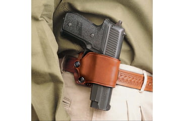 Image of DeSantis Yaqui Slide Leather Belt Holster, Fits Most Double Action Autos, Right Hand, Plain, Tan, 023TADAZ0