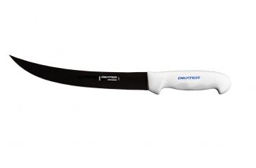 Image of Dexter Outdoors SofGrip 10in Wide Curved Coated Blade Sport Fishing Knife, White Handle,Saltwater Resistant, SGC132N-10PCP