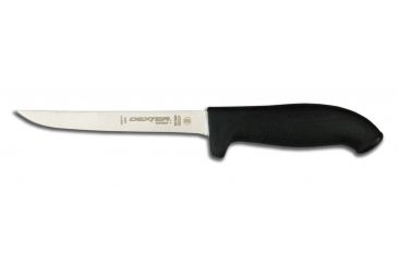 Image of Dexter Outdoors SofGrip 6in Dexsteel Blade Narrow Boning Knife, Black Handle, SG136NB-PCP