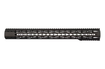 Image of DEZ Arms GEN2 Bullet Trace AR-10 .308 Keymod Handguard, 19.31 inch, SS Extended Length, Anodized, Black DZT-KM10-19-GEN2