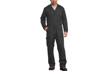 Image of Dickies Cotton Long Sleeve Coveralls, Black - 48300BK 4X RG