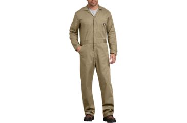 Image of Dickies Cotton Long Sleeve Coveralls, Khaki - 48300KH XL TL