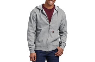 Image of Dickies - Midweight Fleece Full Zip Hoodie, Heather Gray - TW391HG M RG