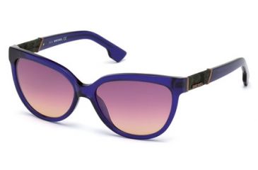 Image of Diesel DL0102 Sunglasses - Shiny Violet Frame Color