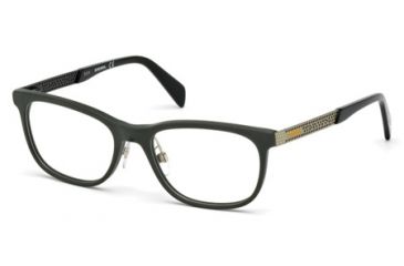 Image of Diesel DL5162 Eyeglass Frames - Matte Dark Green Frame Color, Clear Lens Color