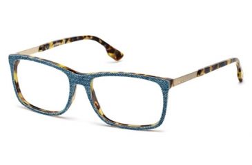 Image of Diesel DL5166 Eyeglass Frames - Blonde Havana Frame Color