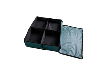 Image of Disc-O-Bed Angled Expandable Under Bunk FootLocker, 29in L x 24in W x 8.5-5.5in H, Green, 19812/GRN