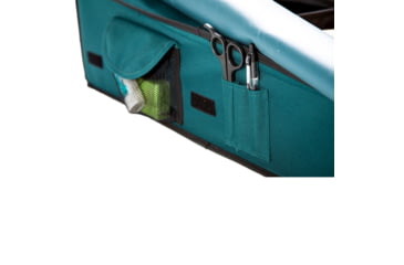 Image of Disc-O-Bed Angled Expandable Under Bunk FootLocker, 29in L x 24in W x 8.5-5.5in H, Green, 19812/GRN