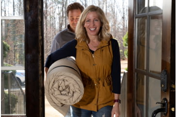 Image of Disc-O-Bed Duvalay with Luxury Memory Foam Sleeping Bag &amp; Duvet, Adults, Cappuccino, Large, 50014