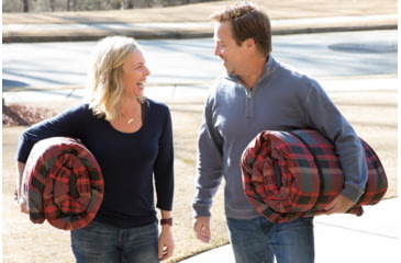 Image of Disc-O-Bed Duvalay with Luxury Memory Foam Sleeping Bag &amp; Duvet, Adults, Lumberjack, Large, 50314