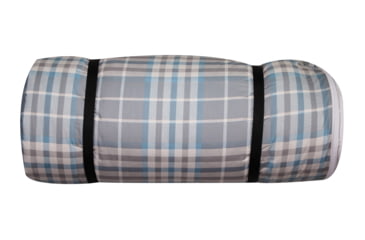 Image of Disc-O-Bed Duvalay with Luxury Memory Foam Sleeping Bag &amp; Duvet, Adults, Ocean Plaid, Large, 50214