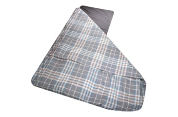 Image of Disc-O-Bed Duvalay with Luxury Memory Foam Sleeping Bag &amp; Duvet, Adults, Ocean Plaid, Large, 50214
