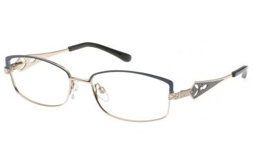 Image of Diva 5387 Eyeglasses - Navy-Gold Frame w/ Clear Lenses 5387-225