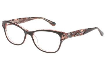 Image of Diva 5484 Eyeglasses, Womens, Brown-Cream-Polka Dot, 52-17-135, DI5484353