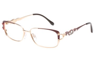 Image of Diva 5488 Eyeglasses, Women's, Wine-Gold, 54-16-138, DI5488123
