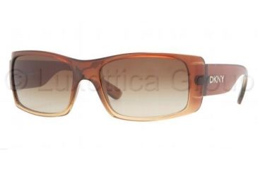 Image of DKNY DY4064 Single Vision Prescription Sunglasses DY4064-343413-5617 - Lens Diameter 56 mm, Frame Color Brown Gradient Sable