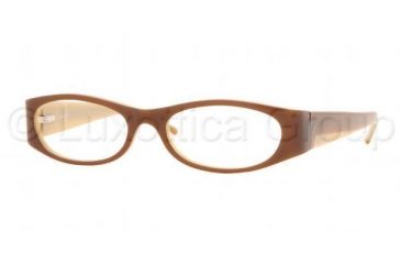 Image of DKNY DY4578 SV Prescription Eyeglasses Brown/Cream Frame / 52 mm Prescription Lenses, 3326-5216