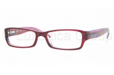 Image of DKNY DY 4587 Eyeglasses Styles Striped Red/Transparent Blue Frame w/Non-Rx 51 mm Lenses, 3404-5116, DKNY DY 4587 Eyeglasses Styles Striped Red/Transparent Blue Frame w/Non-Rx 51 mm Lenses
