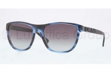 Image of DKNY DY4103 Sunglasses 35798G-5618 - Spotted Blue Frame, Gray Gradient Lenses