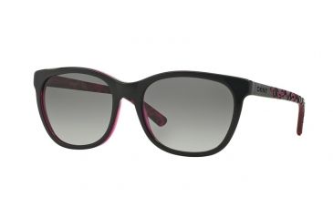 Image of DKNY DY4115 Bifocal Prescription Sunglasses DY4115-357311-56 - Lens Diameter 56 mm, Frame Color Top Black On Tr Violet