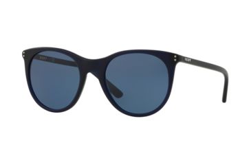 Image of DKNY DY4162 Progressive Prescription Sunglasses DY4162-376680-52 - Lens Diameter 52 mm, Frame Color Transparent Navy