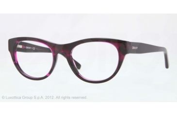 Image of DKNY DY4640 Progressive Prescription Eyeglasses 3611-51 - Spotted Gray Fuxia Frame, Demo Lens Lenses
