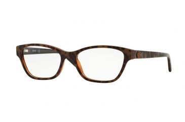 Image of DKNY DY4644 Progressive Prescription Eyeglasses 3615-51 - Top Leopard On Brown Tr Frame, Demo Lens Lenses