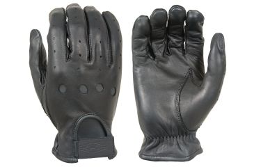 Image of Damascus D22 Leather Driving Gloves Full-Finger Unlined, Medium, Black