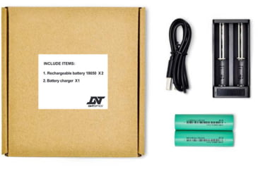 Image of DNT Optics 18650 Flat Top Batteries w/ Charger