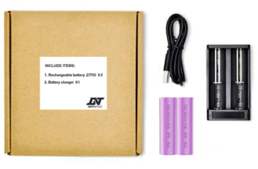 Image of DNT Optics 21700 Flat Top Batteries w/ Charger