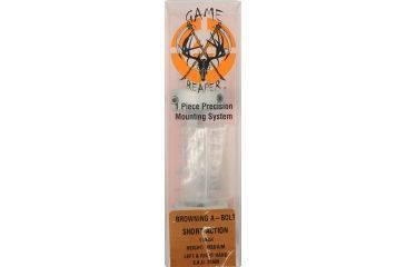 Image of DNZ Products Game Reaper Scope Mount - Browning A Bolt Short Action, Medium Ring, 1 in Tube, Silver, 21500