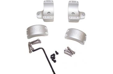 Image of DNZ Products Hunt Masters Two Piece Mounts - Savage Flatback 2003 And Older, High Ring, 1 in Tube, 4 Screws, Silver, 2SF1THS