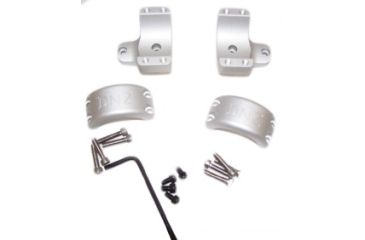 Image of DNZ Products Hunt Masters Two Piece Mounts - Savage Flatback 2003 And Older, Medium Ring, 1 in Tube, 4 Screws, Silver, 2SF1TMS