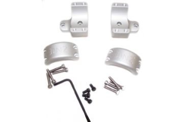 Image of DNZ Products Hunt Masters Two Piece Mounts - Savage Flatback 2003 And Older, High Ring, 30 mm Tube, 4 Screws, Silver, 2SF3THS
