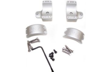 Image of DNZ Products Hunt Masters Two Piece Mounts - Savage Flatback 2003 And Older, Medium Ring, 30 mm Tube, 4 Screws, Silver, 2SF3TMS