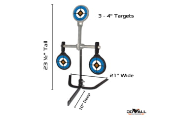 Image of Do All Outdoors Handgun Auto Reset Pro, Black and Gray, 9 mm to 45 Cal, SS6038