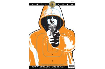 Image of Do All Outdoors Paper Target, 10Pk, Intruder, 12x18 PT9