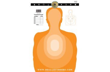 Image of Do All Outdoors Paper Target, 10Pk, Layered Silhouettes, 12x18 PT12