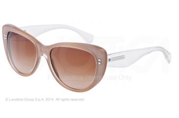 Image of Dolce&amp;Gabbana 3 LAYERS DG4221 Progressive Prescription Sunglasses DG4221-277313-55 - Lens Diameter 55 mm, Frame Color Top Crystal On Pearl Sand