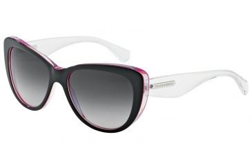 Image of Dolce&amp;Gabbana 3 LAYERS DG4221 Progressive Prescription Sunglasses DG4221-27948G-55 - Lens Diameter 55 mm, Frame Color Black/peral Fuxia/cryst