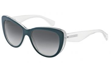Image of Dolce&amp;Gabbana 3 LAYERS DG4221 Progressive Prescription Sunglasses DG4221-27998G-55 - Lens Diameter 55 mm, Frame Color Petroleum/white Pearl/cryst
