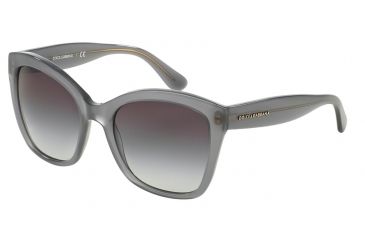 Image of Dolce&amp;Gabbana CONTEMPORARY DG4240 Single Vision Prescription Sunglasses DG4240-29158G-54 - Lens Diameter 54 mm, Frame Color Opal Grey