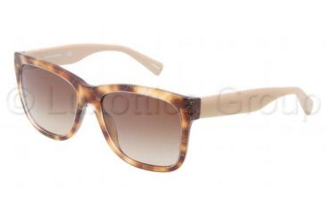 Image of Dolce&amp;Gabbana D&amp;G ALL OVER DG4158P Progressive Prescription Sunglasses DG4158P-266413-5517 - Lens Diameter 55 mm, Frame Color Gold/Havana