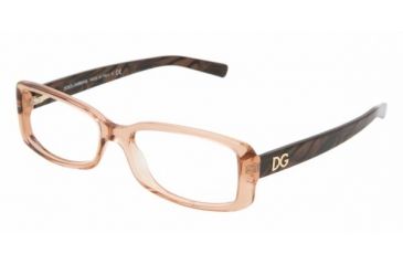 Image of Dolce&amp;Gabbana DG 3074 Eyeglasses Styles - Light Brown Frame w/Non-Rx 52 mm Diameter Lenses, 1524-5216