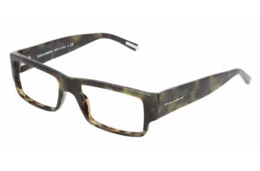 Image of Dolce&amp;Gabbana DG 3103 Eyeglasses Styles - Green Havana Frame w/Non-Rx 53 mm Diameter Lenses, 1735-5317